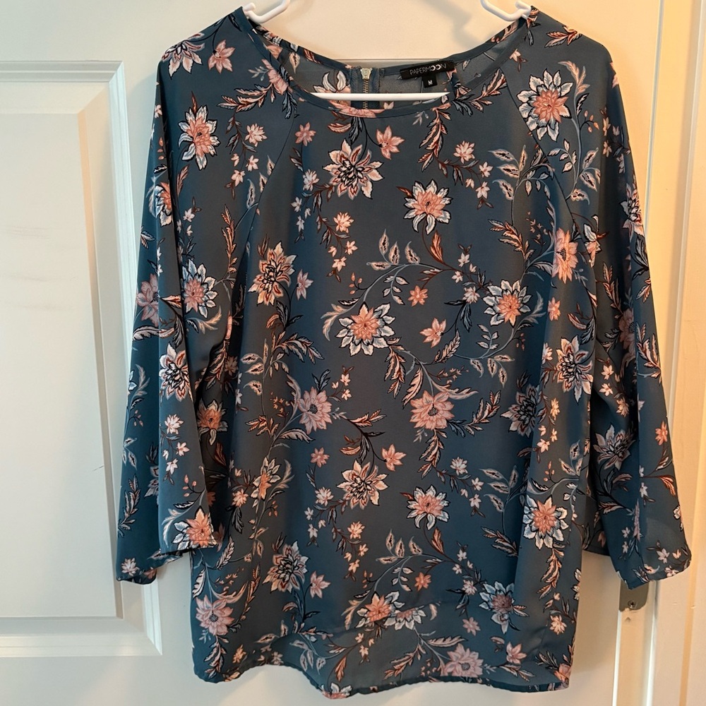 Paper Moon Blouse - Floral - Size Medium